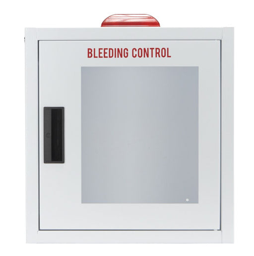 Large Non-Alarmed Bleeding Control Wall Cabinet with Rounded Corners, and View Window - Cubix Safety CB2-BC-Ln