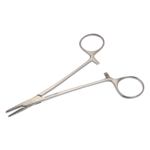 Symmetry® Needle Holder, Halsey, Serrated, 5-3/8 in, 127 mm - Symmetry/Bovie 10-1213