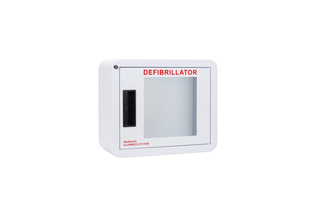 Premium Compact AED Cabinet with Alarm - Cubix Safety CB1-S