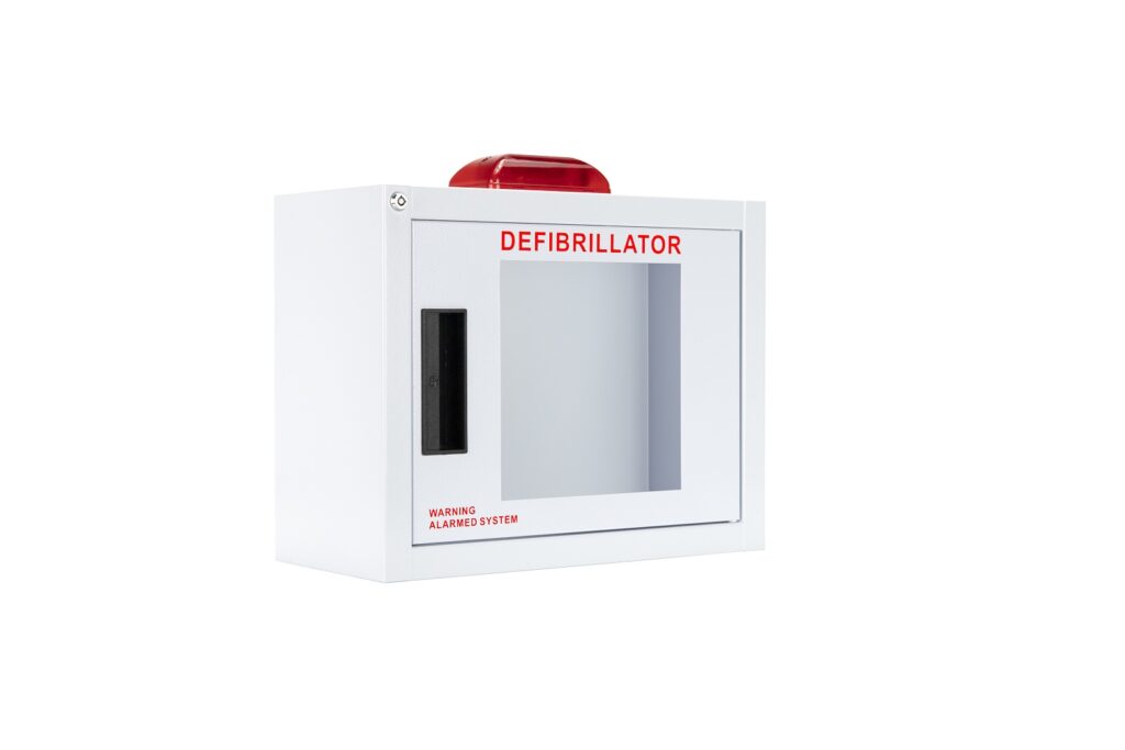 Standard Compact AED Cabinet with Alarm & Strobe - Cubix Safety CB2-Ss