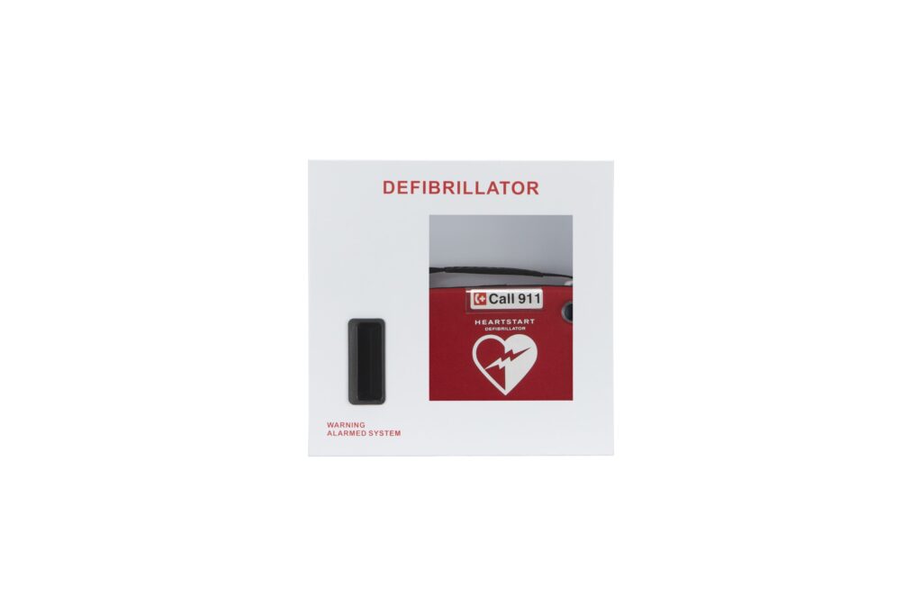 Standard Short ADA-Compliant AED Cabinet - Cubix Safety ADA-02