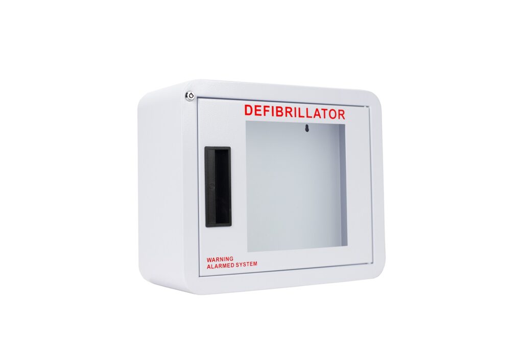 Premium Compact AED Cabinet with Alarm - Cubix Safety CB1-S