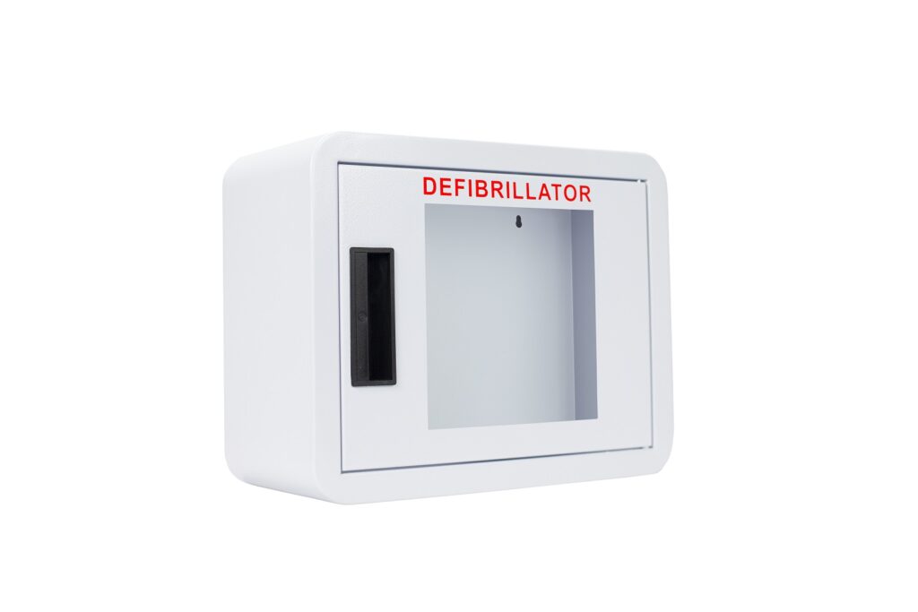 Premium Compact AED Cabinet without Alarm - Cubix Safety CB1-Sn