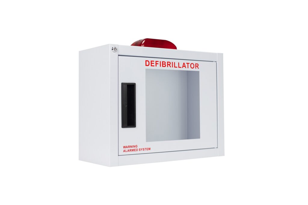 Standard Compact AED Cabinet with Alarm & Strobe - Cubix Safety CB2-Ss