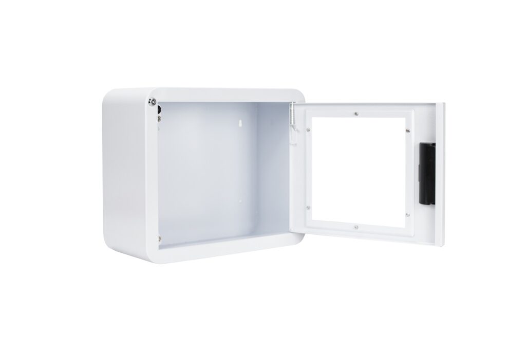 Premium Compact AED Cabinet with Alarm - Cubix Safety CB1-S