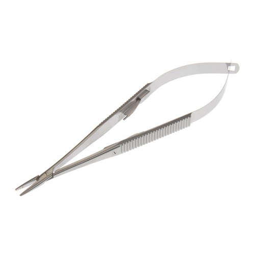 Symmetry® Needle Holder, Castroviejo, Straight, w/Lock, 12 mm, 5-1/2 in - Symmetry/Bovie 60-1924