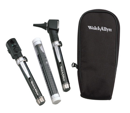 Welch Allyn Complete Diagnostic Set with 2 Heads, 2 AA Handles, 15 Specula and Soft Case