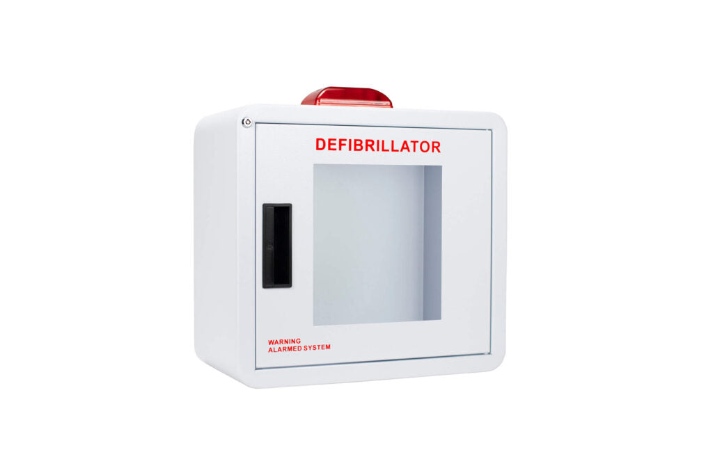 Premium Large AED Cabinet with Alarm & Strobe - Cubix Safety CB1-Ls