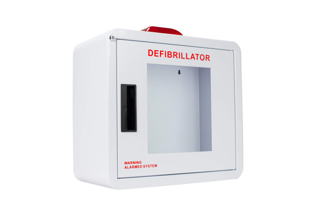 Premium Large AED Cabinet with Alarm & Strobe - Cubix Safety CB1-Ls