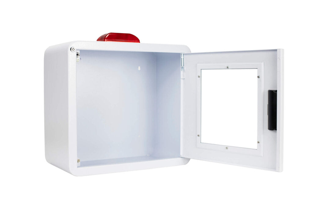 Premium Large AED Cabinet with Alarm & Strobe - Cubix Safety CB1-Ls