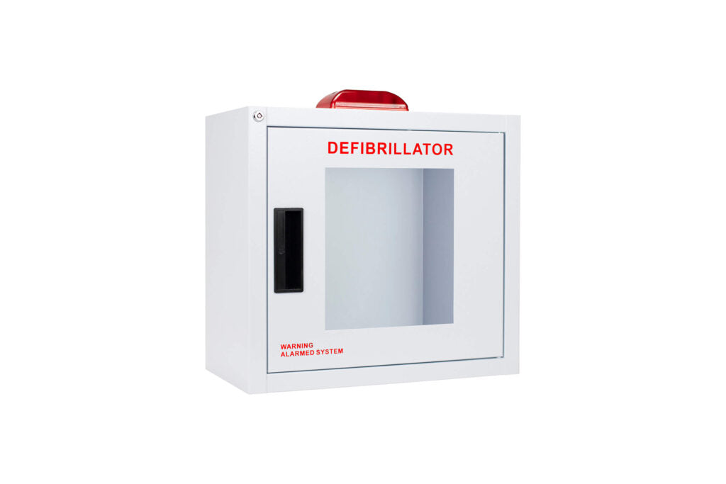 Standard Large AED Cabinet with Alarm & Strobe - Cubix Safety CB2-Ls