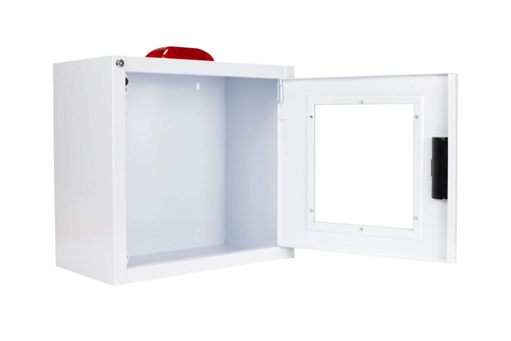 Standard Large AED Cabinet with Alarm & Strobe - Cubix Safety CB2-Ls