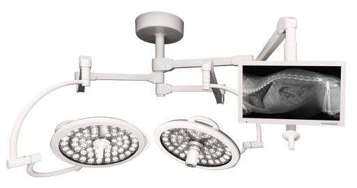 System Two 130K Lux Lights & One Monitor Arm - Camera Ready (SD2CD2MI) - Symmetry/Bovie XLDS-SD2CD2M1