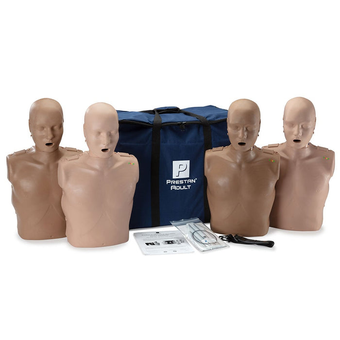 Prestan Professional Adult  CPR Training Manikins 4-Pack  - Prestan PP-AM-400M-MS / PP-AM-400M-DS