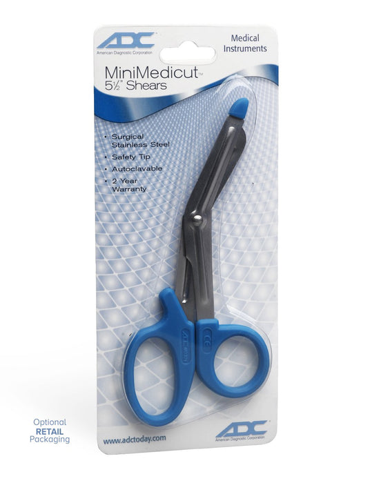 MiniMedicut Shears 5-1/2",Blue Ombre/Royal Blue - ADC 321BORB