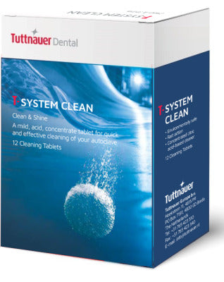 T-System Clean (For T-Edge Models) 5 Or More (12 Boxes Of 12 Tablets) - Tuttnauer TSC(5+Cases)
