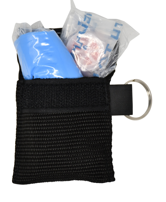 Keychain CPR Kit Black - Cubix Safety KCN-C2