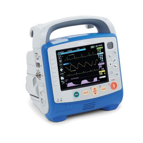Zoll X Series, Monitor/Defibrillator, 3/5 Lead, Pace, Nellcor, ETCO2, IBP, NIBP. CPR Expansion Pack, US Hospital - 603-0211311-01