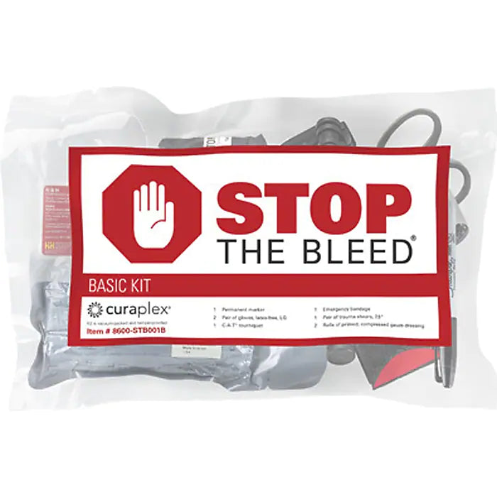 Curaplex Stop The Bleed 8-Piece Basic Kit (8600-STB001B) - NEW