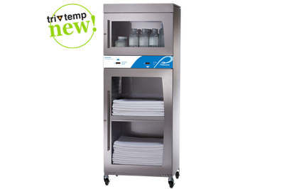 Combination Blanket/Fluid Warmer, 18.5 Cu. Ft., Dual Chamber Includes 3" Casters. - Pedigo P-2147
