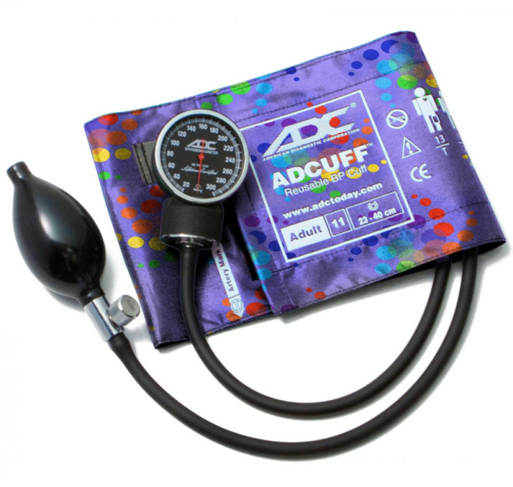DIAGNOSTIX Aneroid Sphyg Adult, Peter's Blue Swirly, LF - ADC 720-11APBS