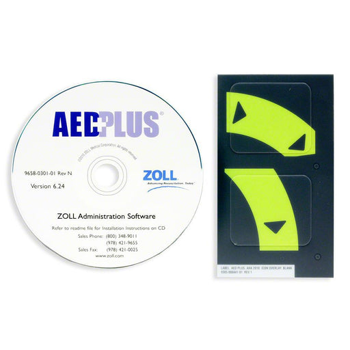 AED Plus 2010 Guidelines Upgrade, Single Kit (CD and One Overlay Label Set) - Zoll 7771-000011-01