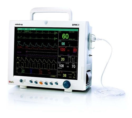 Mindray DPM 5 Patient Monitor - ECG, SpO2, NiBP, IBP, Temp, 5 Agent, Printer (Refurbished)
