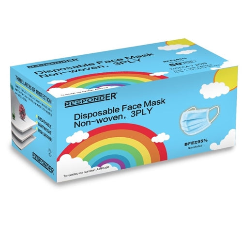 Pediatric Non-Woven 3-Ply Consumer Mask - 50 Masks