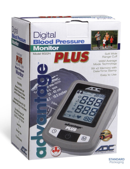 Advantage Plus Auto Digital BP Soft Wide Range Adult, Navy,LF - DISCONTINUED